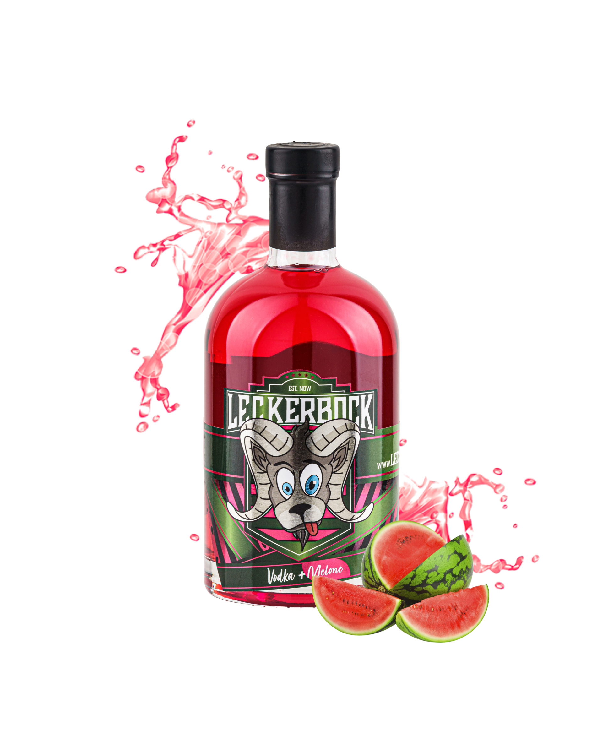 Leckerbock Vodka+Melone 0,7l Flasche